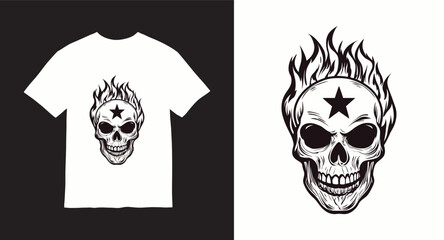 Graffiti skull graphic vector t-shirt design