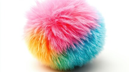 Pet toy closeup isolated on white background