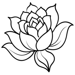 Minimal Free-Flowing Florals Vector on White