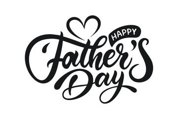 Happy Father's Day Typography Vector Art Design
