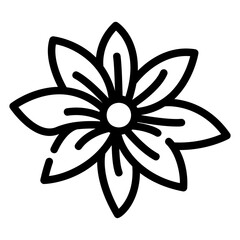 clematis Line Icon