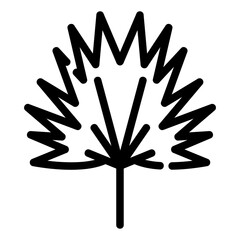 palm tree Line Icon