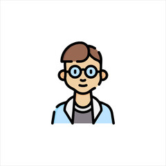 funny cartoon casual man