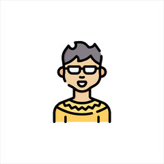 vector illustration of a girl