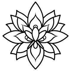 Minimal Boho Blossom Set Vector on White