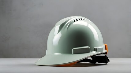 Protective Hard Hat for Construction and Safety on Solid Background