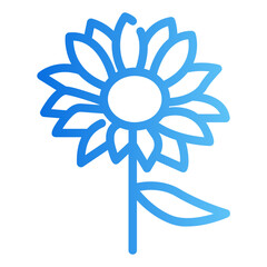 sunflowers Gradient icon