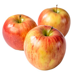 Honeycrisp Apples On White Background