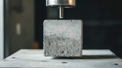 Assessment of concrete s compressive strength using cubic or cylindrical samples tested in a compression machine