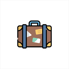 travel suitcase vector illustration