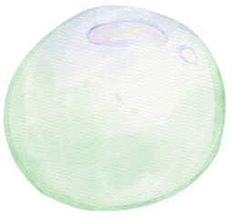 Hand drawn watercolor summer clipart 