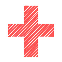 Obraz premium red cross vector