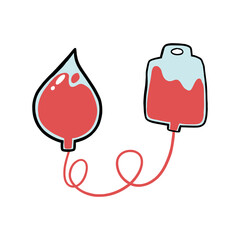 blood transfusions icon. blood donor sticker
