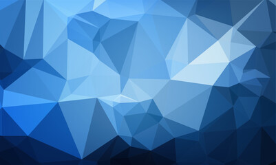 consisting of triangles Geometric Blue abstract background, modern design, vector illustration