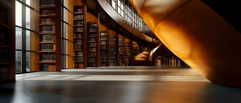Modern Library Interior (3)