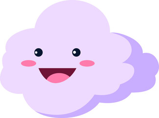 Cute Cloud Character Illustration