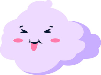Cute Cloud Character Illustration