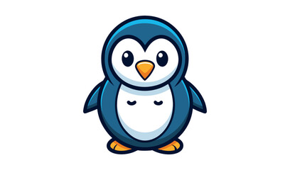 Obraz premium penguin on white background