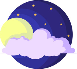 Dreamy Night Sky Illustration