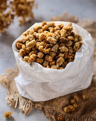 A Deliciously Crunchy Snack Option Packaged in a Rustic Bag
