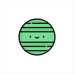 green apple on a white background