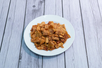 Sweet banana crisp. Is a popular Thai dessert in Thailand