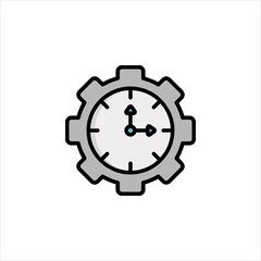 gear icon on white background