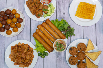 Fried Chinese Traditional Spring rolls food