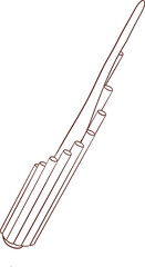 Thai music instrument Panpipe , Wot illustration clipart