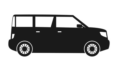 Minivan car illustration icon vector