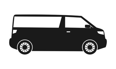 Luxury minivan illustration icon vector
