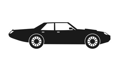 Muscle car illustration icon vector
