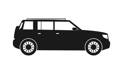 Crossover car illustration icon vector
