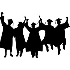 Graduation Silhouette