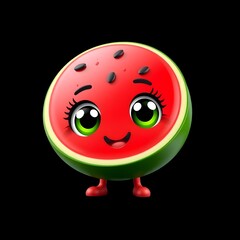Fototapeta premium Smiling Watermelon Cartoon