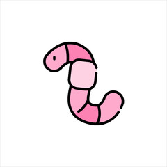 vector illustration of a cartoon snake