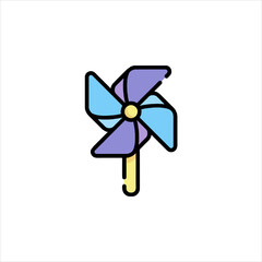 pinwheel isolated on white