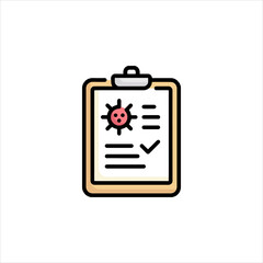 vector illustration of a clipboard