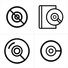 dvd icon set
