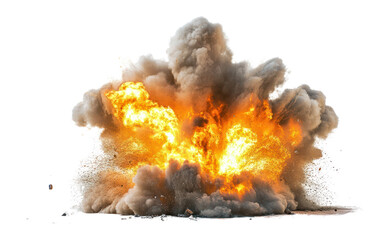 PNG Large explosion with smoke and flames fire explosive dramatic.