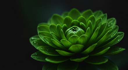 Fototapeta premium Serene Green Succulent