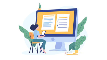 Online training webinar with a presenter on a computer screen, participants taking notes (3)