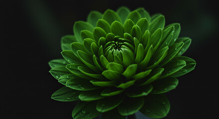Fototapeta premium Serene Green Succulent