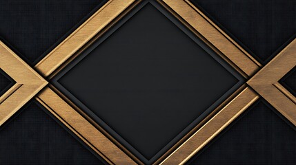 Fototapeta premium Gold frame with dark background, and design.