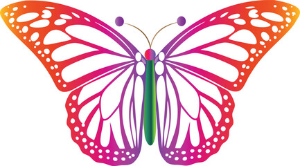 Butterfly vector transparent background. Cute three variants of Colorful Butterfly Sketches. Minimalist Line Art Design Featuring Artistic Insects for Nature-Inspired Wall Decor, Stationery, Tattoos.