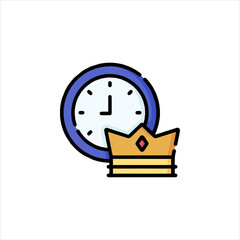 vector illustration of a retro clock