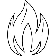 Hand Drawn Fire Outline