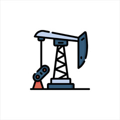 oil pump vector illustration