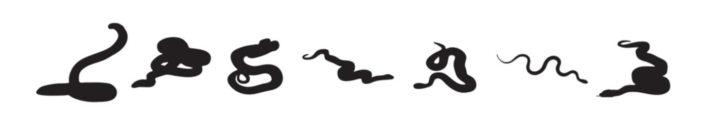 Snake Silhouette Vector