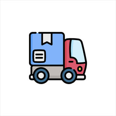 cartoon truck icon